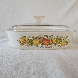 Corningware L' Enchalote 8x8 A-8-B Cookware Dish With Lid
